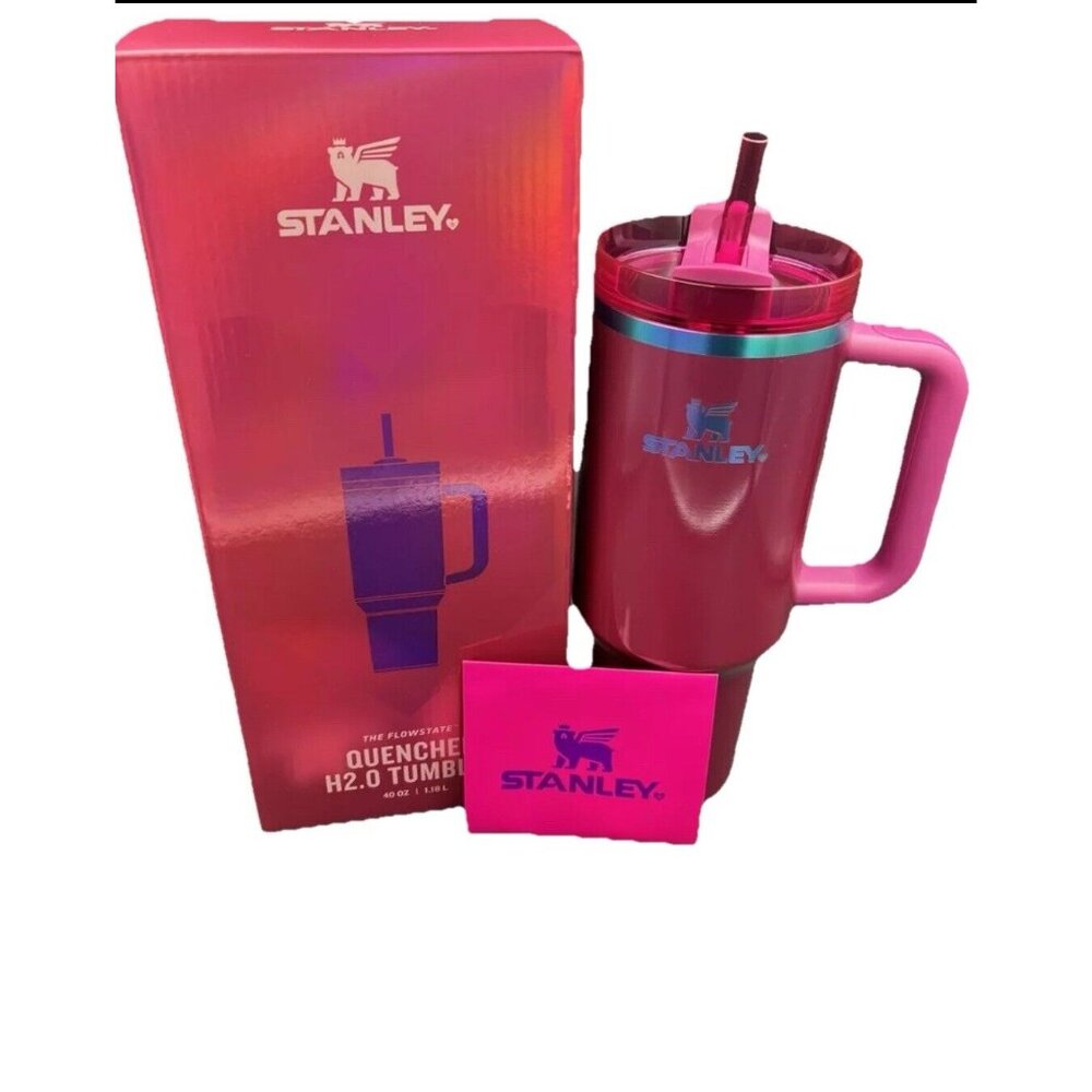New Stanley Cup 40 oz Valentines Day Tumbler Berry Truffle - SHIPS SAME DAY